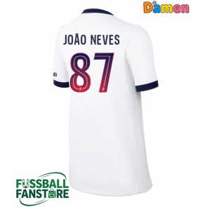 Paris Saint-Germain Joao Neves #87 Replik Auswärtstrikot Damen 2026-27 Kurzarm